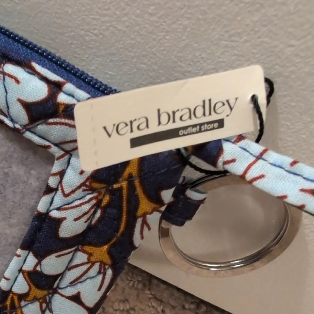 Vera Bradley Blue Floral ID Case Wallet NWT - Picture 2 of 4